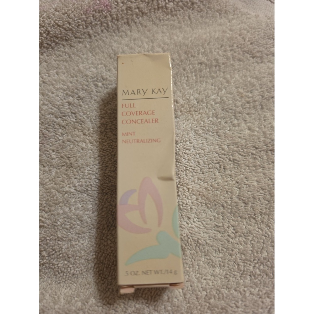 Vtg Mary Kay Full Coverage Concealer 0.5 oz Mint Neutralizing #1637 NOS